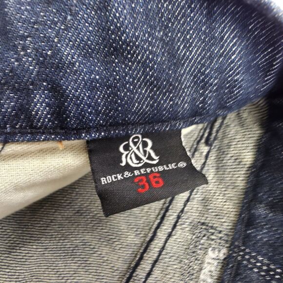 Rock & Republic Men's ButtonFly Floyd Jeans Pre-2011 Originals! 36x34 ($264) - Picture 12 of 16